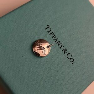 Tiffany & Co Letter Alphabet M Disc Pendant Charm